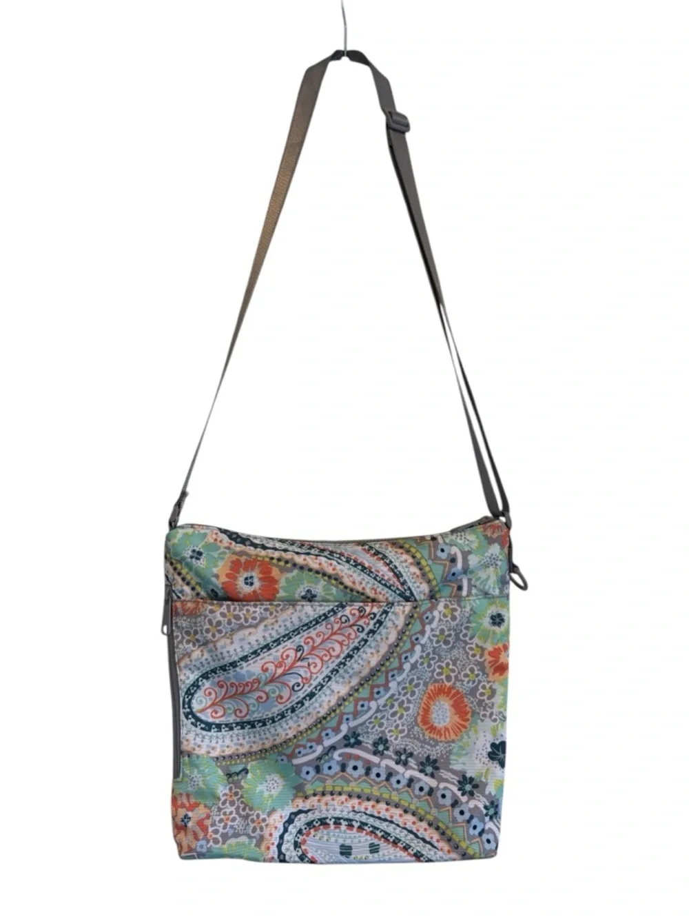 Vera Bradley Recycled Lighten Up Paisley Crossbody • Lightweight Travel Bag